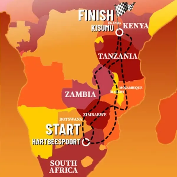 Africa Rally map