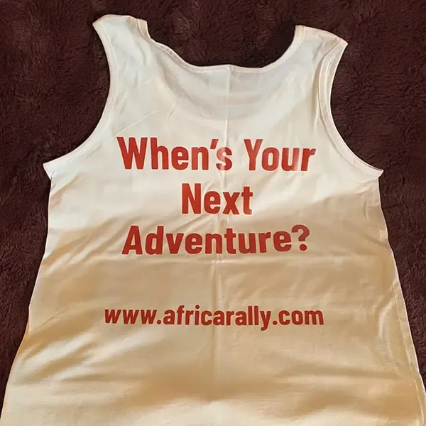 Africa Rally vest back