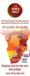 Africa Rally InfoGraphic Poster 2024 - Two Routes
