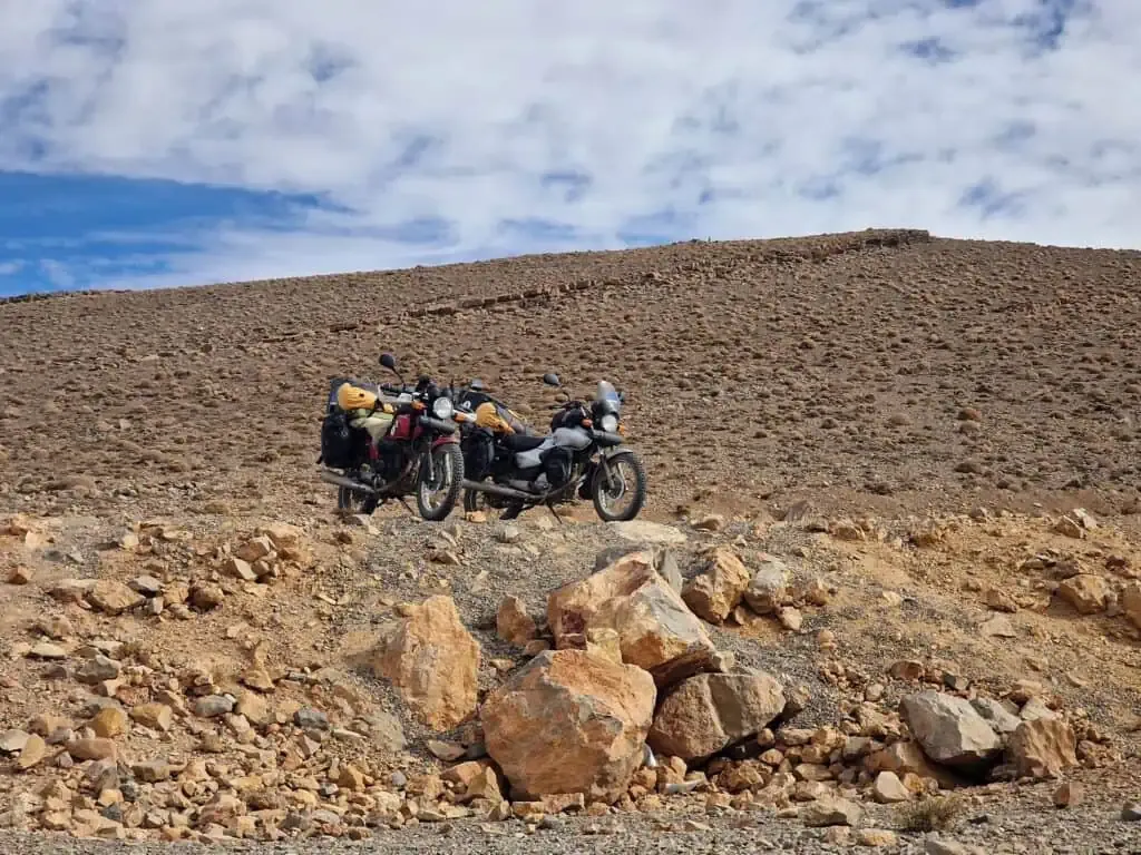 Tom & Lauren's Honda CG125 Single cylinder, 10hp air-cooled motorbikes.