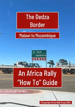 Africa Rally InfoGraphic Poster 2025 - Two Routes