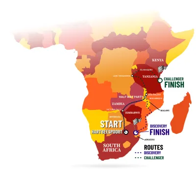 Africa Rally map 2026
